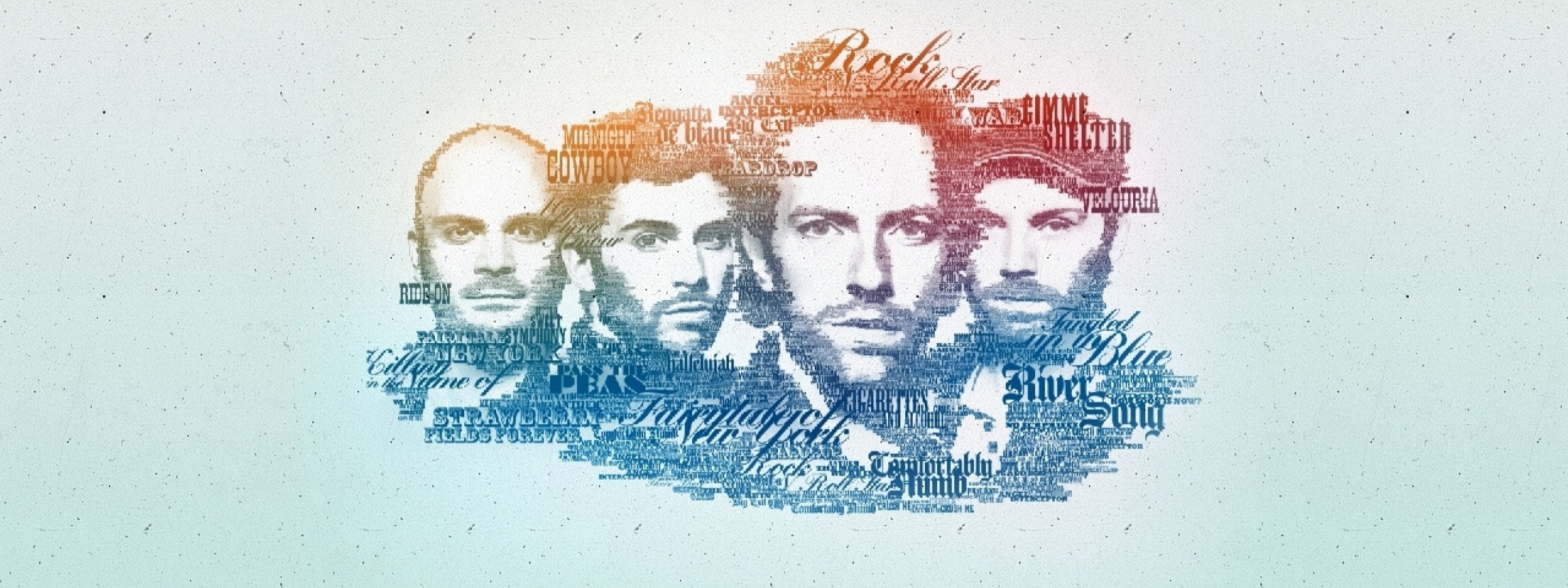 Coldplay Faces Graphics Lyrics Look