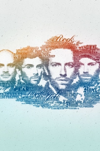 Coldplay Faces Graphics Lyrics Look