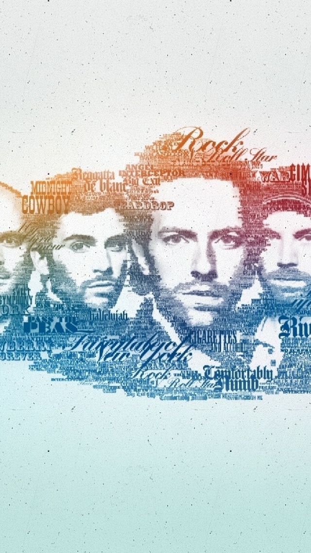 Coldplay Faces Graphics Lyrics Look