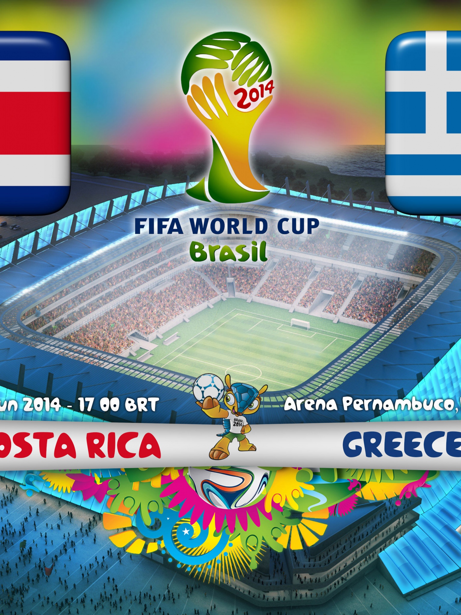 Costa Rica Vs Greece World Cup 2014