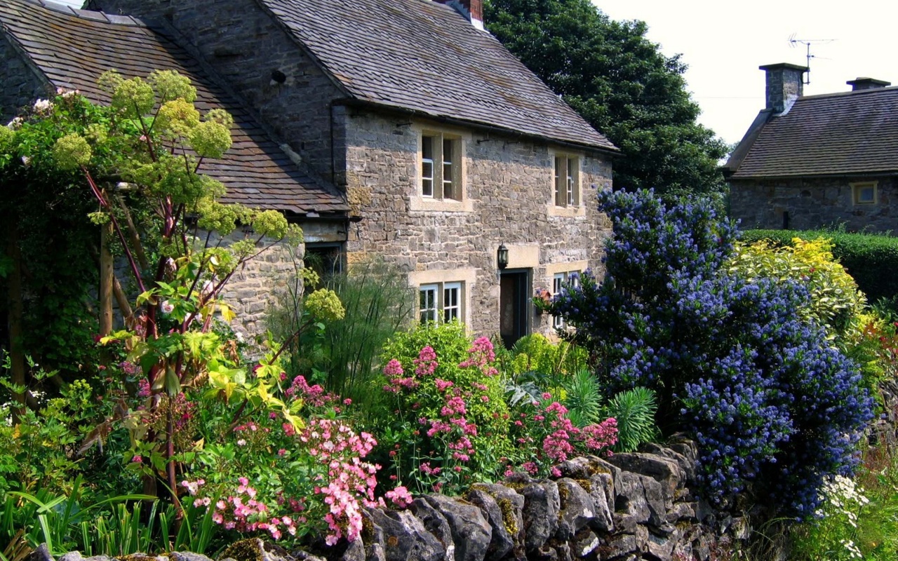 Cottage Garden In Tissington Derbyshire
