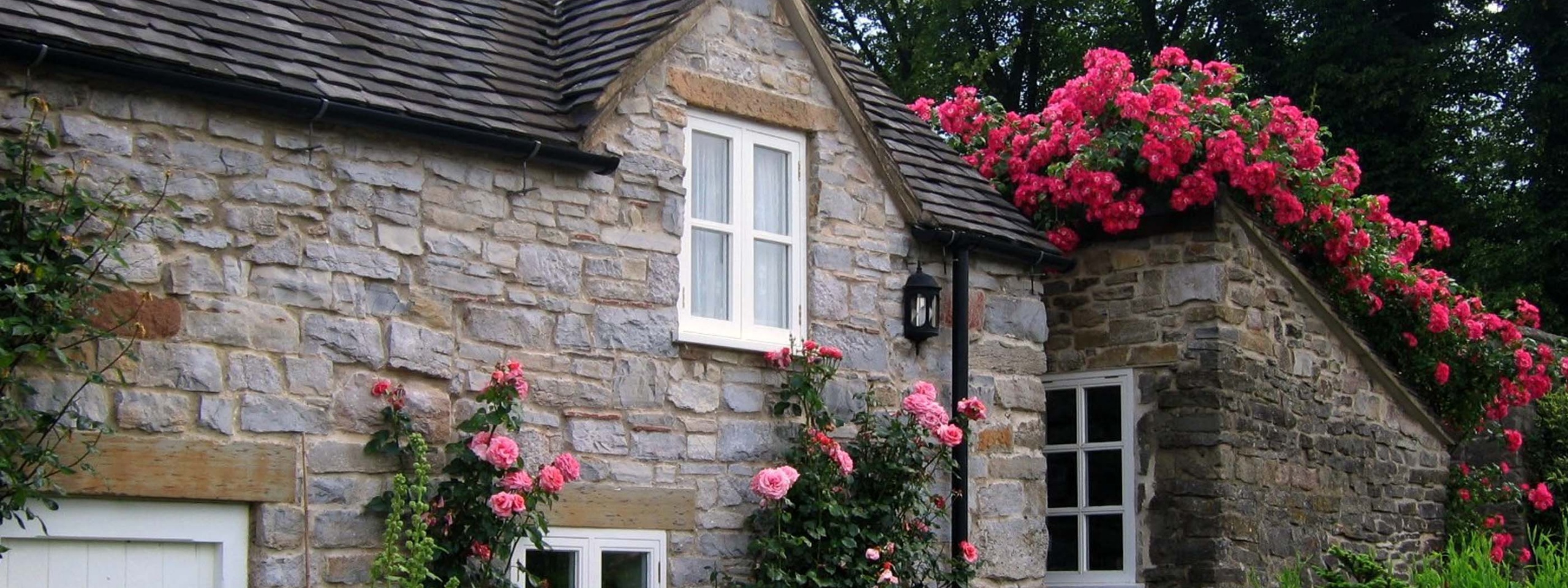 Cottage With Roses Village Of Thorpe Tissington Trail Derbyshire