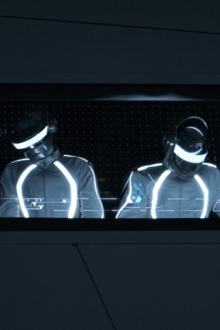 Daft Punk Band Concert Helmets Image