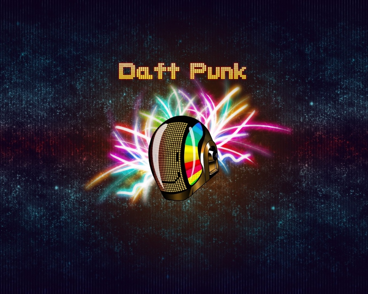 Daft Punk Helmet Background Rays Smile