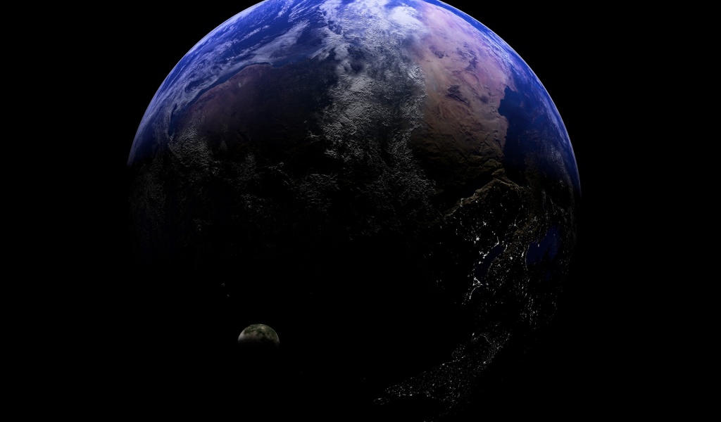 Earth And Moon