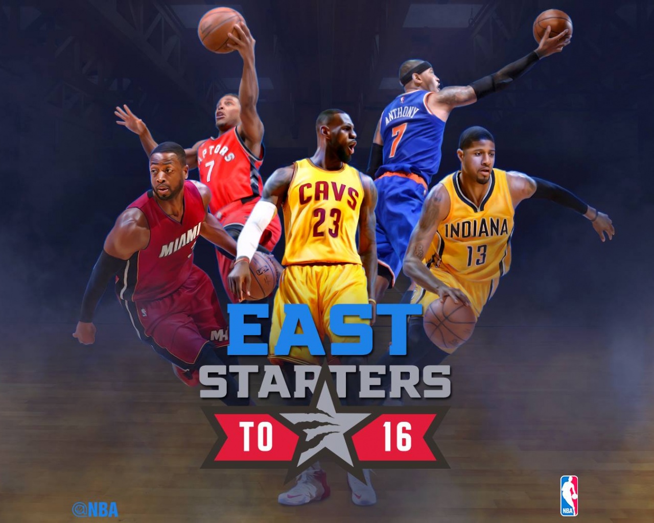 East 2016 NBA All Star Starters