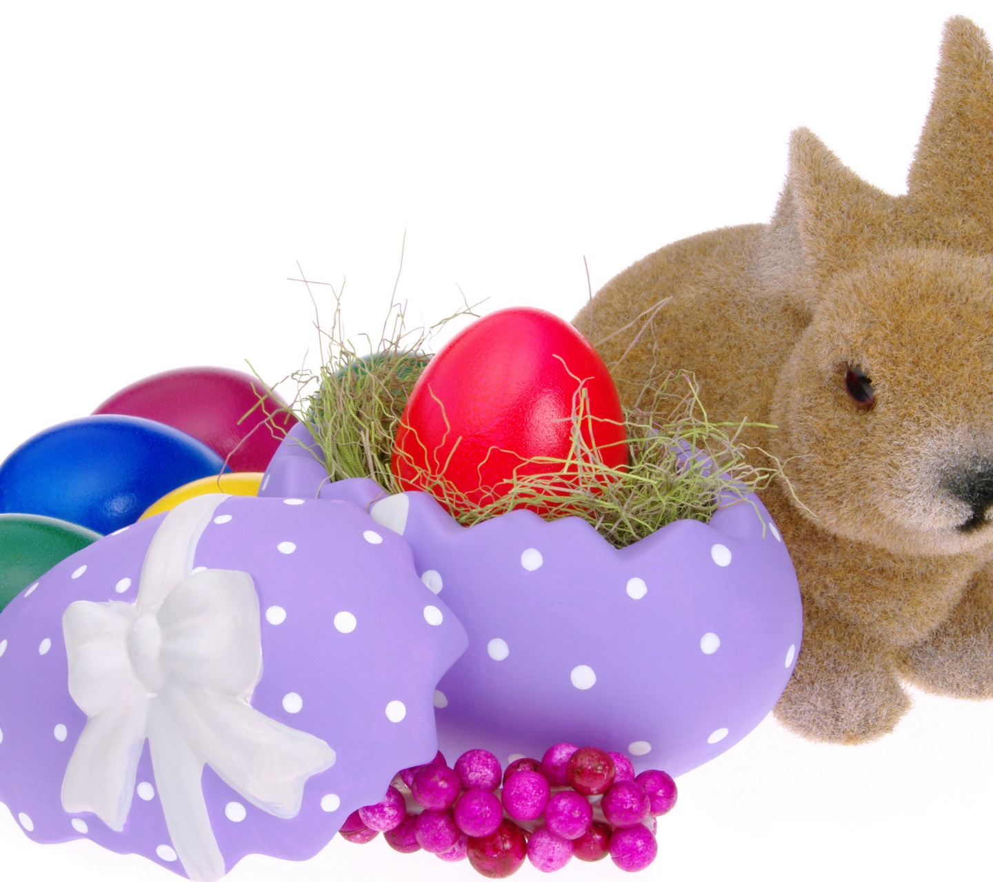 Easter Eggs And Bunny