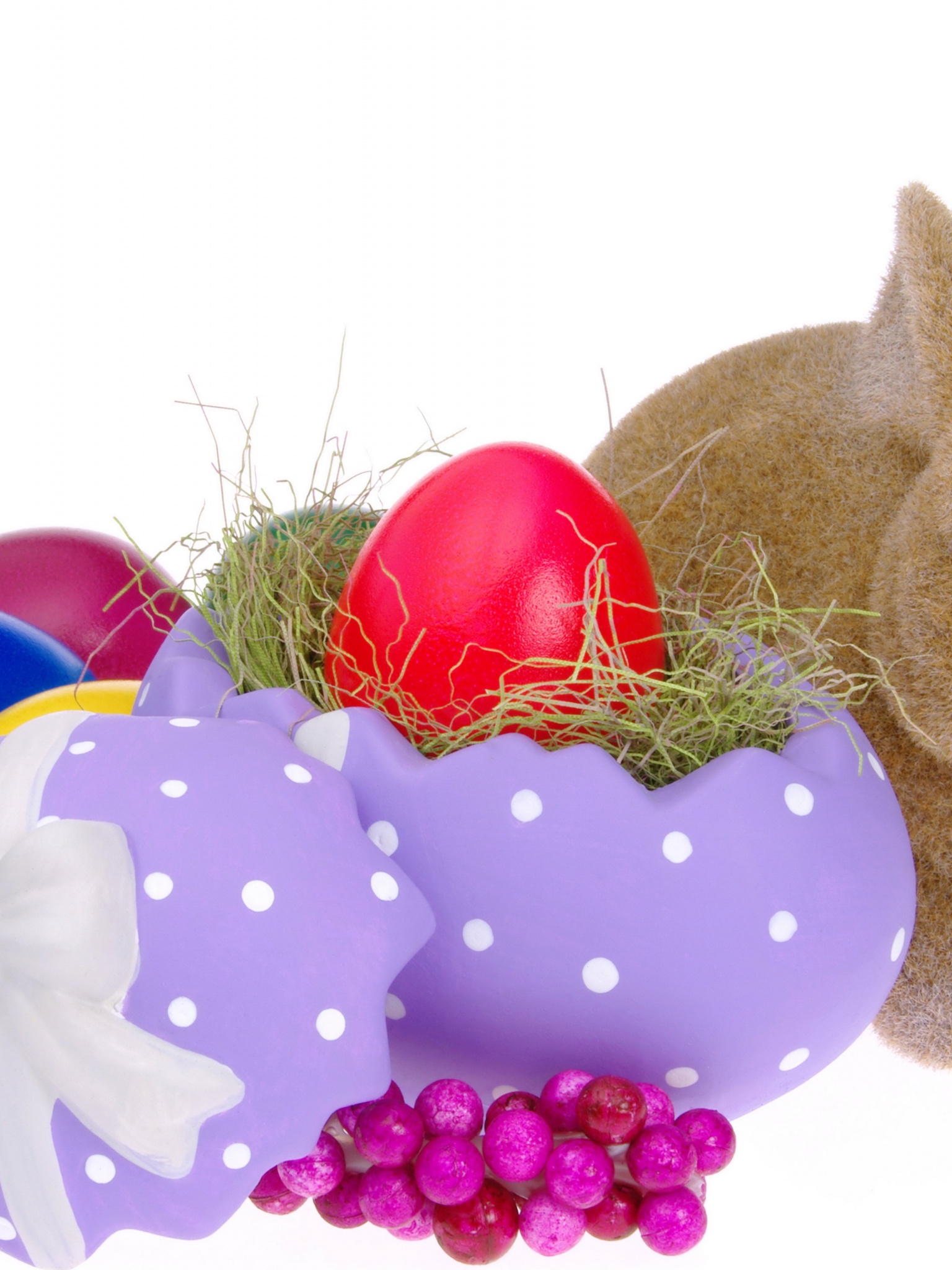 Easter Eggs And Bunny