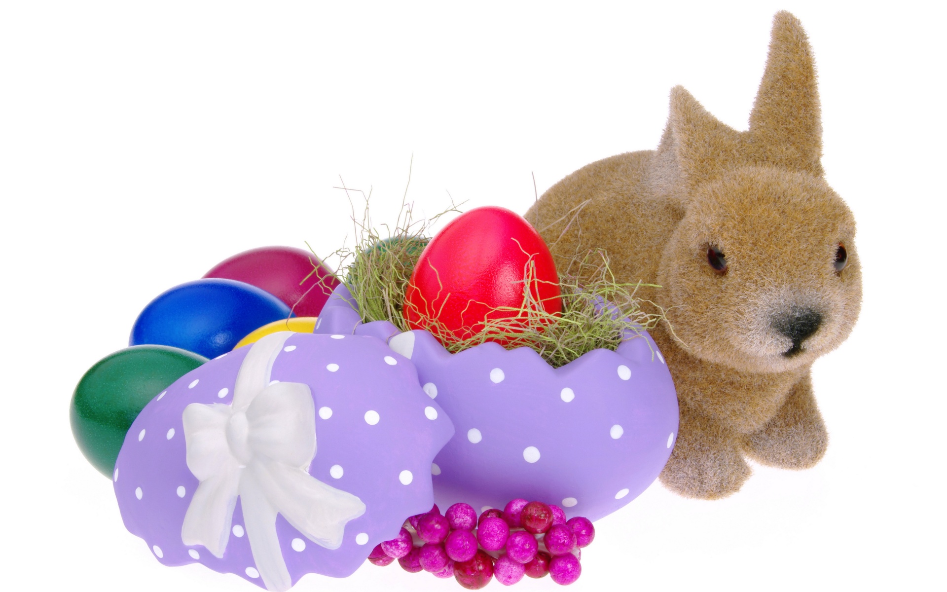 Easter Eggs And Bunny