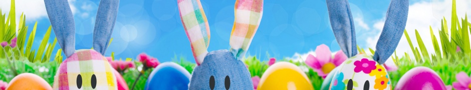 Easter Eggs Decoration On The Grass