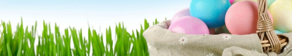 Easter Holiday Eggs Basket Flowers Grass Herbs