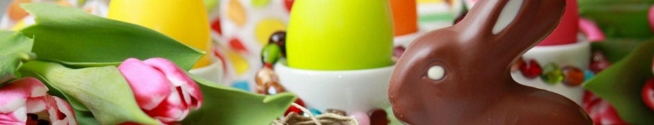 Easter Rabbit Chocolate Eggs Flowers Twine