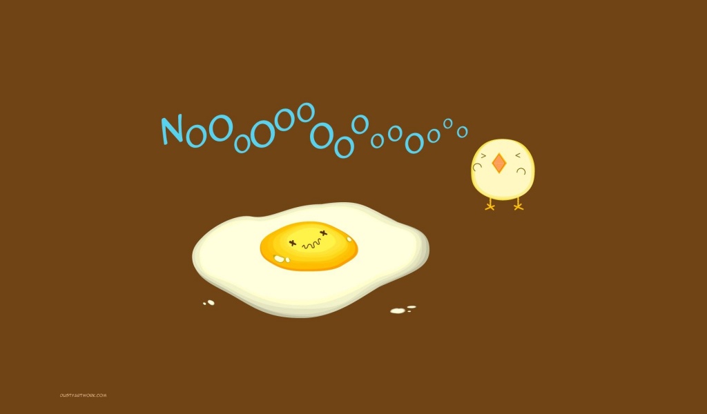 Eggs Minimalistic Humor Funny Chickens Fried Eggs