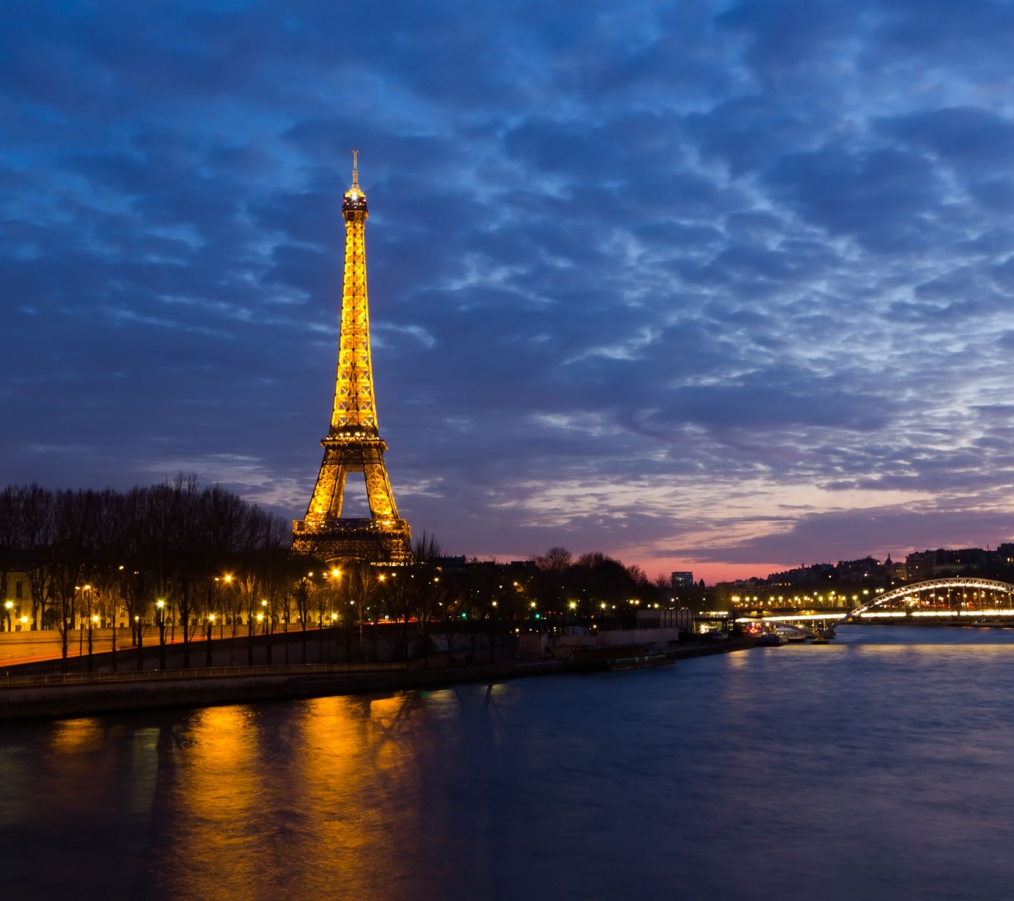 Eiffel Tower Sunset Architecture City Dusk Famous