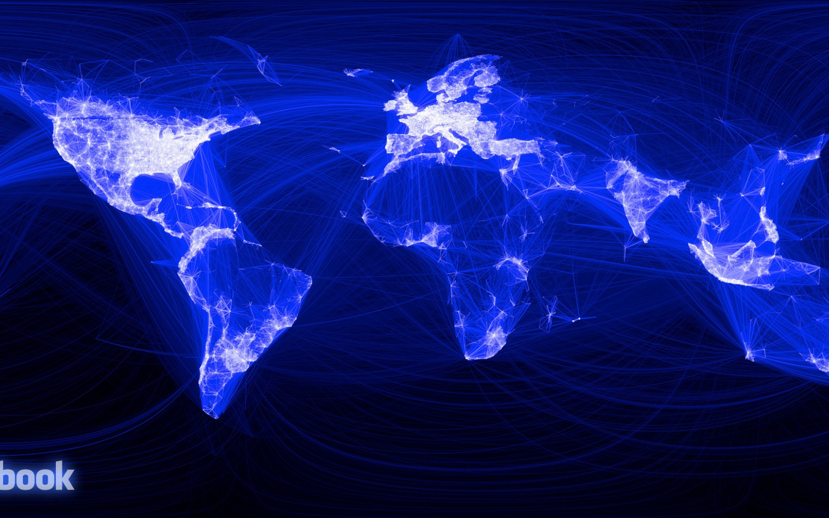 Facebook Map Connections World