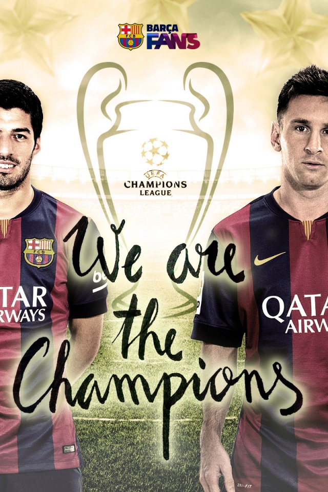 FC Barcelona 2015 CL Winners