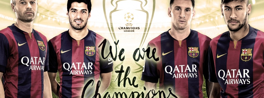 FC Barcelona 2015 CL Winners