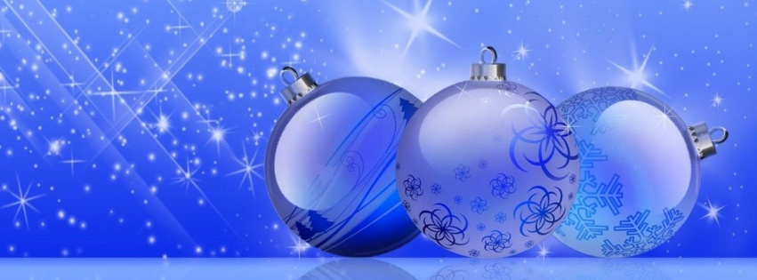 Festive New Year Twinkling Noliday Blue Background