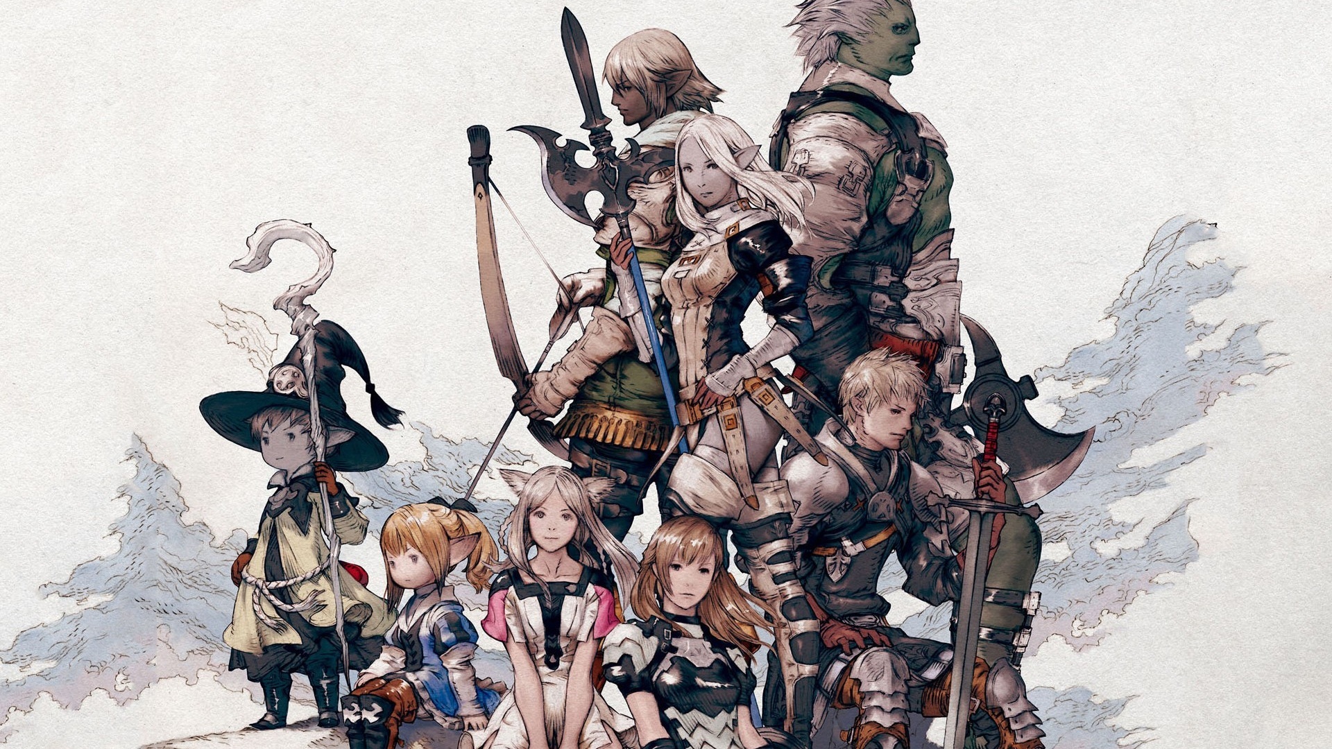 Final Fantasy Akihiko Yoshida Battle Bow Sword