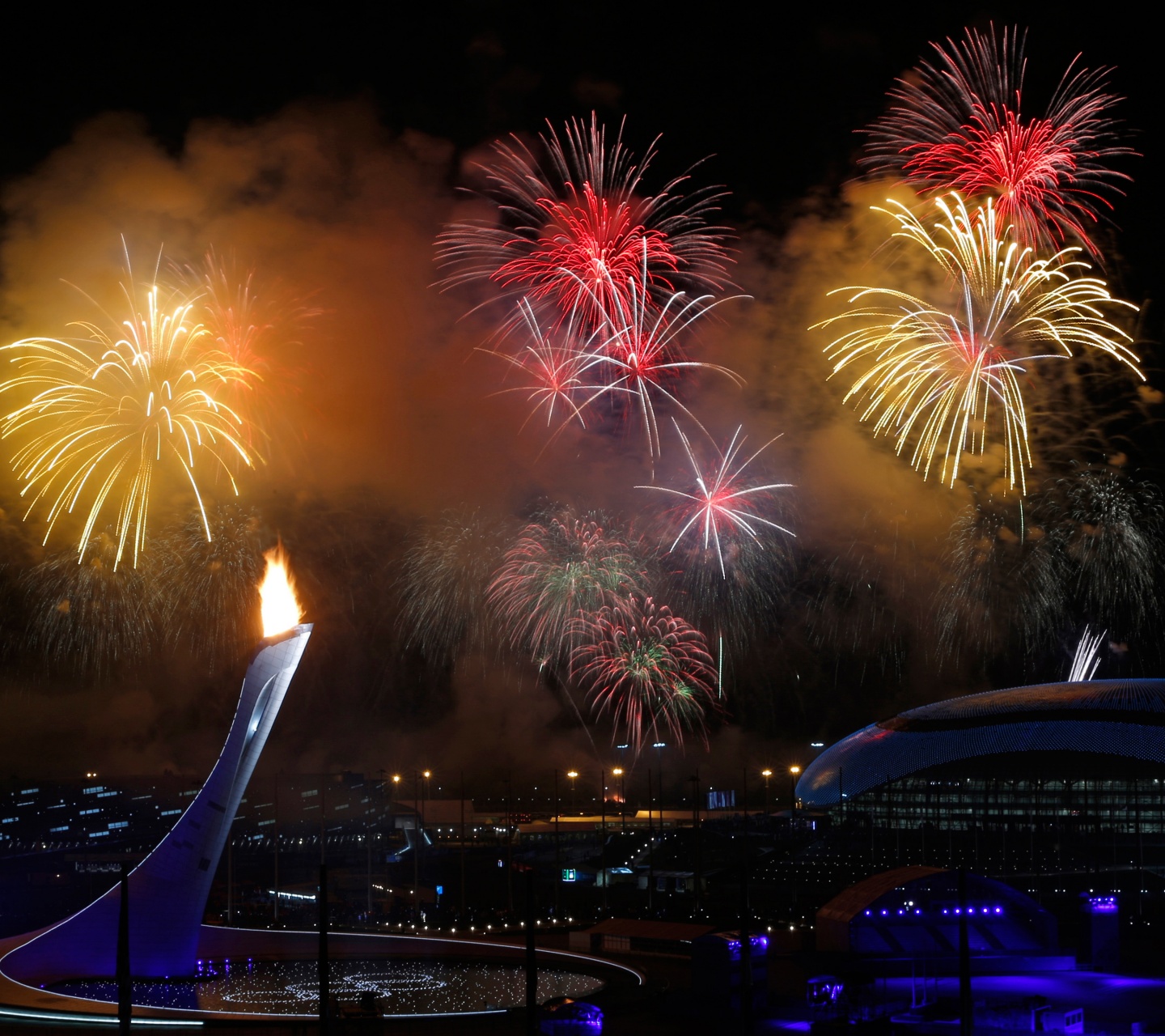Fireworks Sochi 2014 Olympics Closed