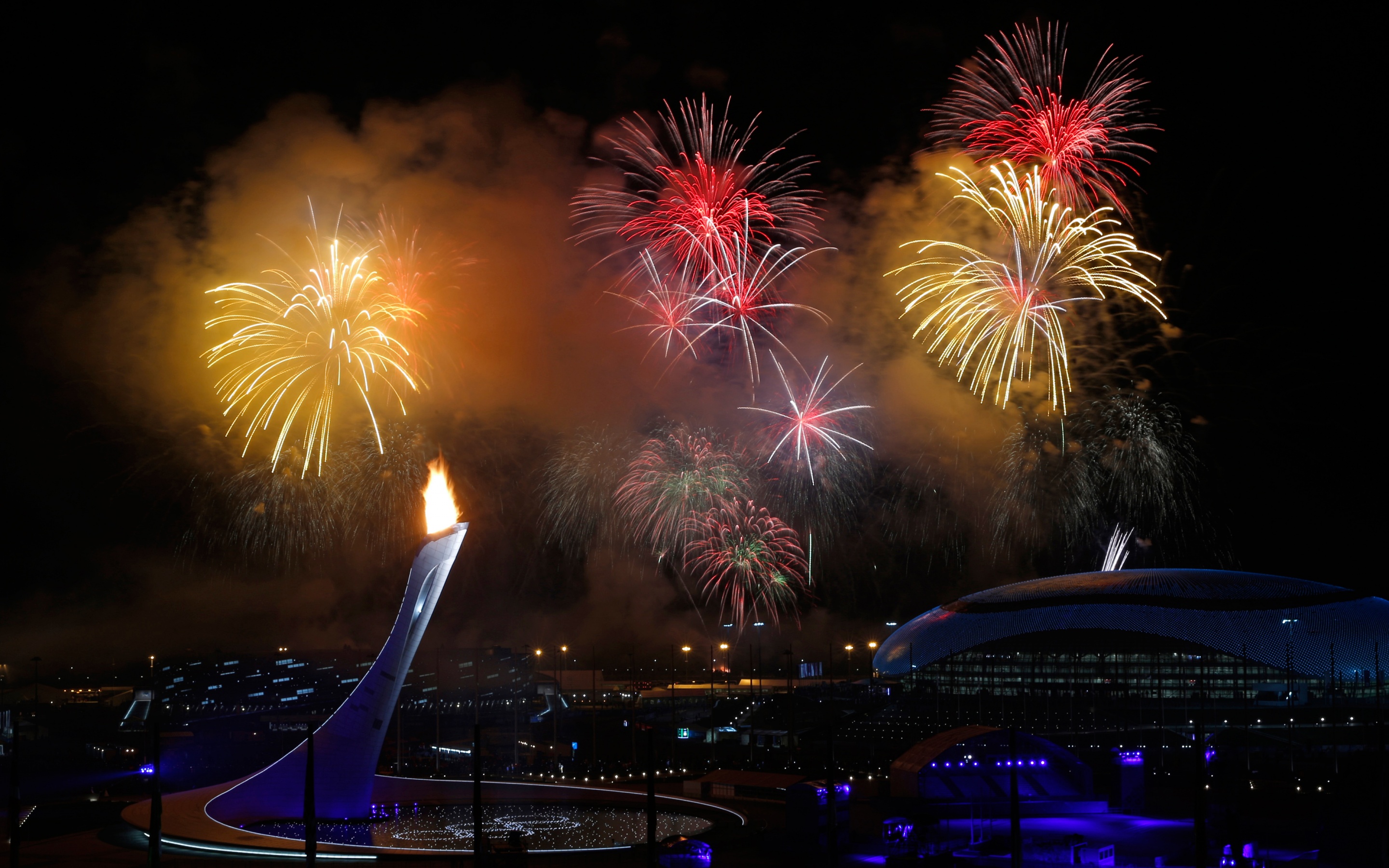 Fireworks Sochi 2014 Olympics Closed