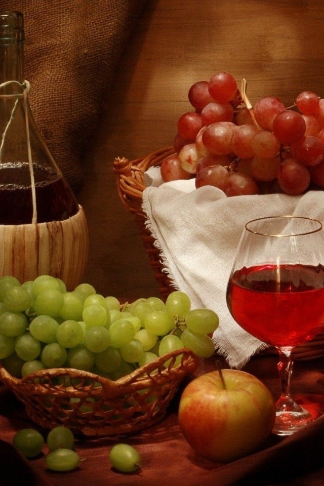 Food Grapes Wine Apples