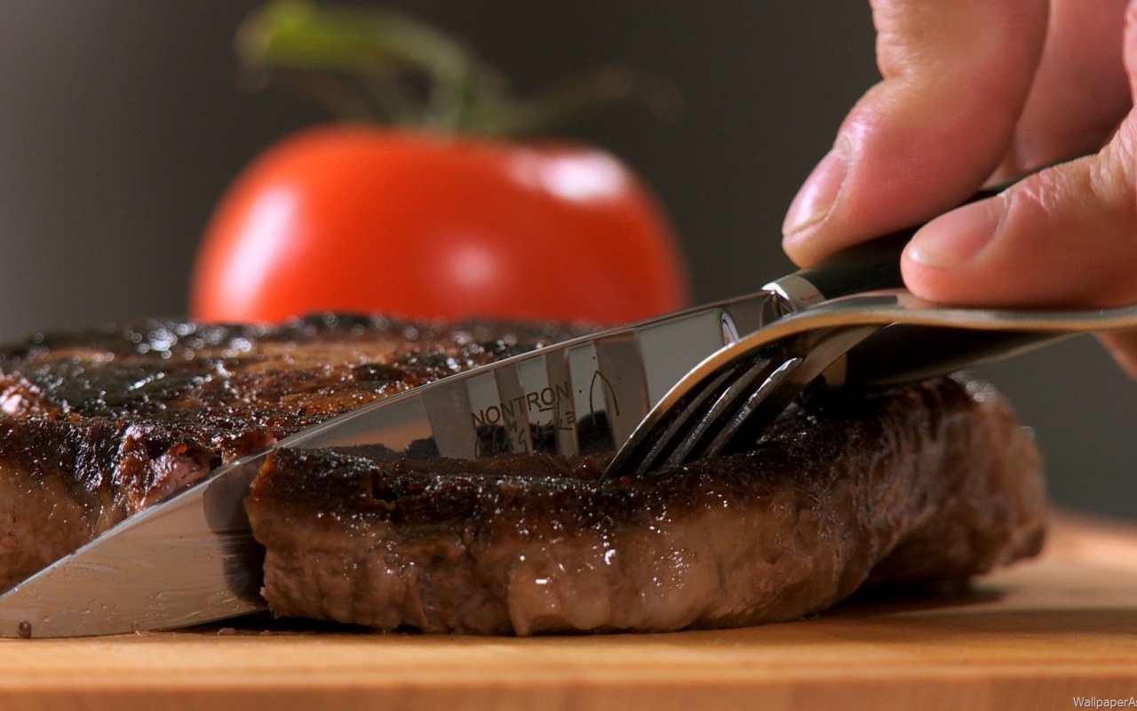 Food Knives Tomatoes Tomato Steak Fork
