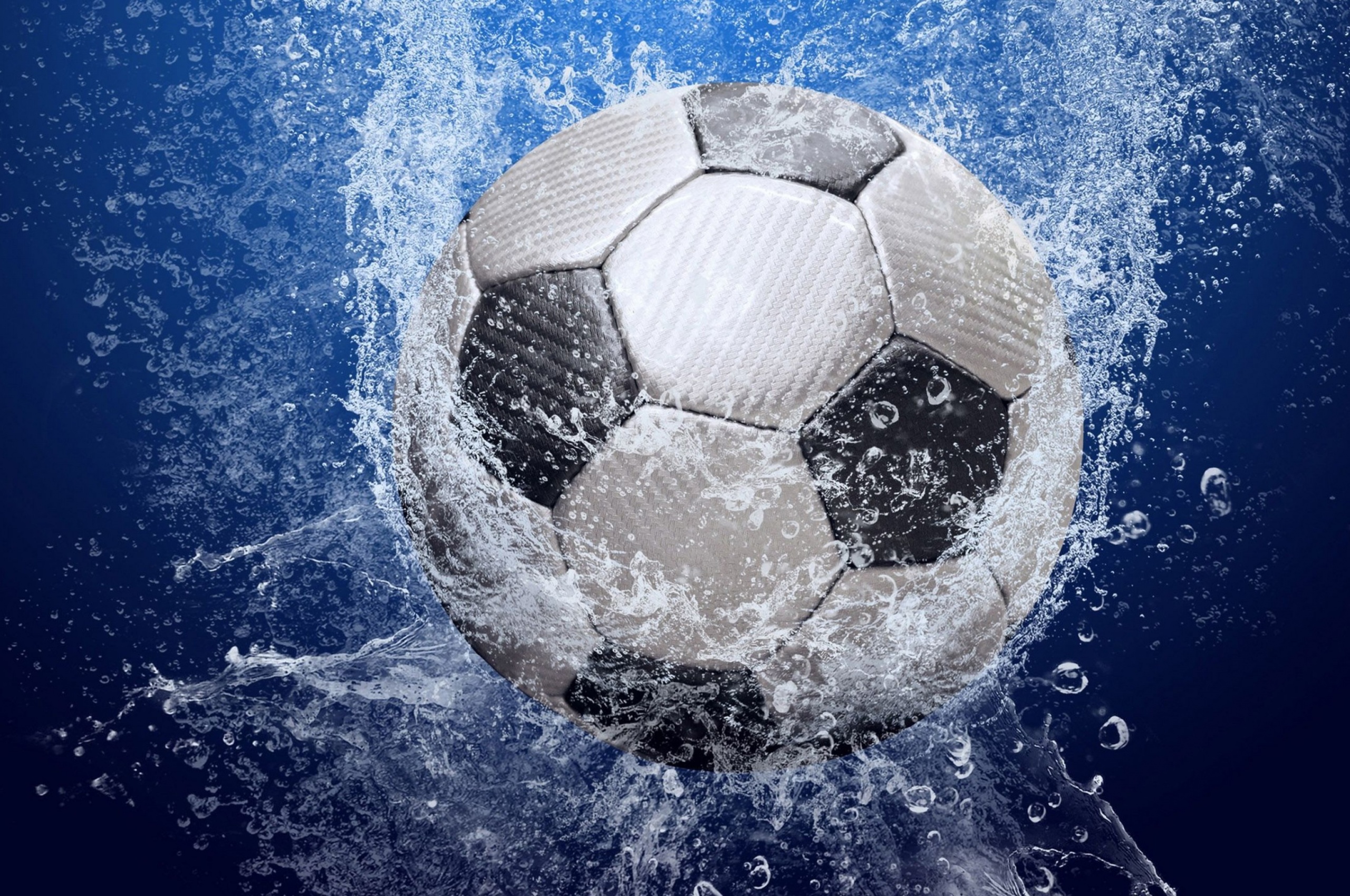 Football Ball In The Water