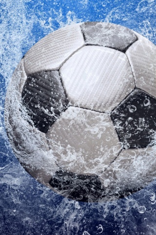 Football Ball In The Water