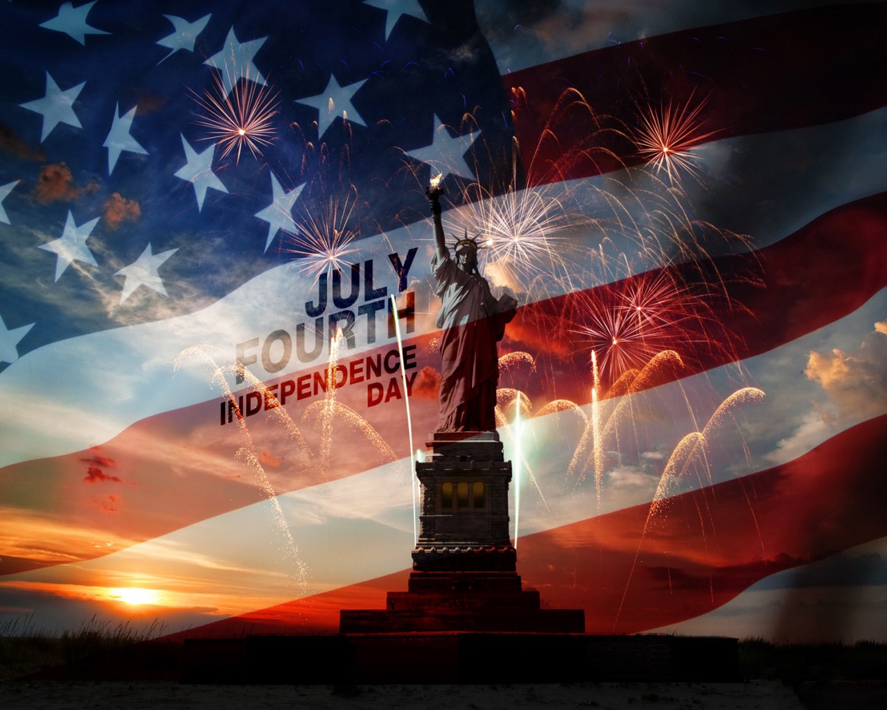 Fourth Of July Statue Of Liberty USA
