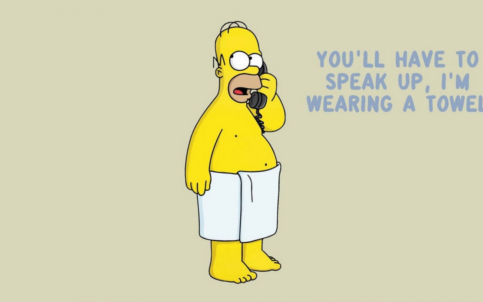 Funny Homer Simpson Towel The Simpsons