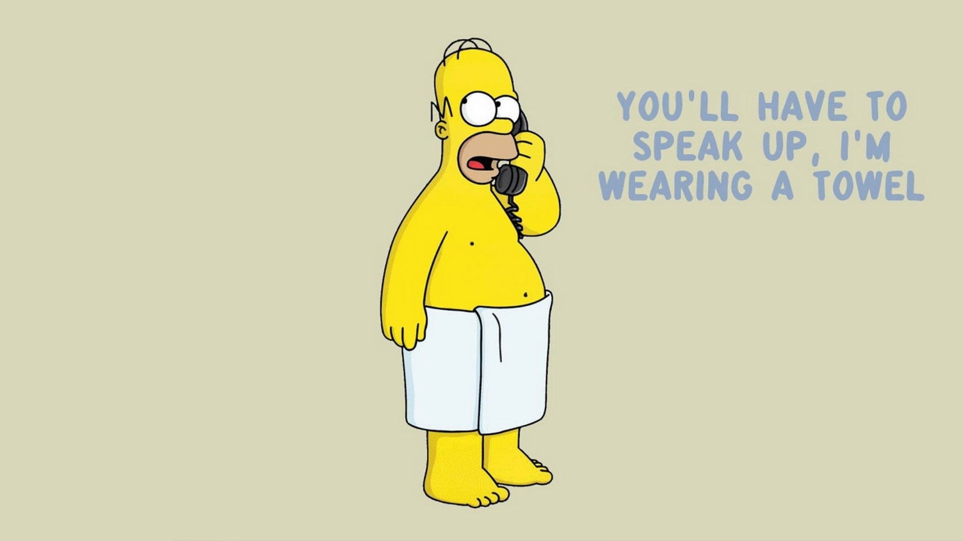 Funny Homer Simpson Towel The Simpsons