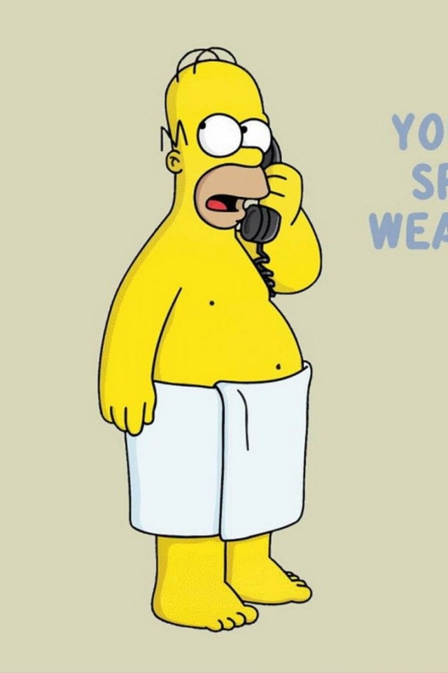 Funny Homer Simpson Towel The Simpsons