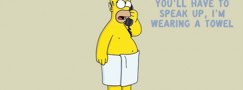 Funny Homer Simpson Towel The Simpsons