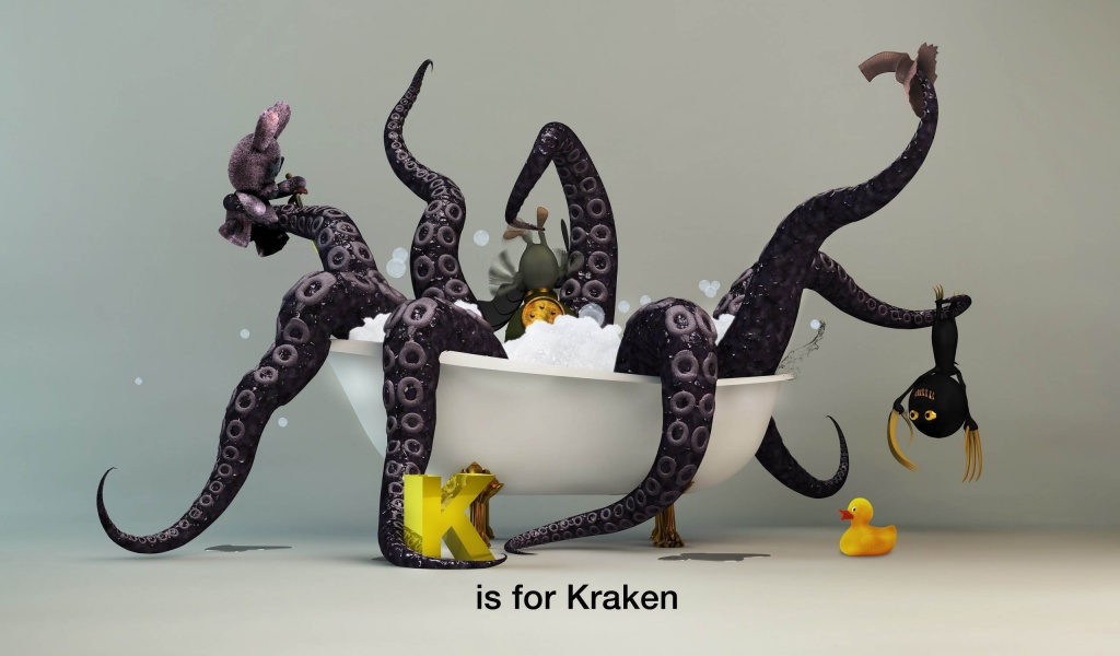 Funny Kraken Monster