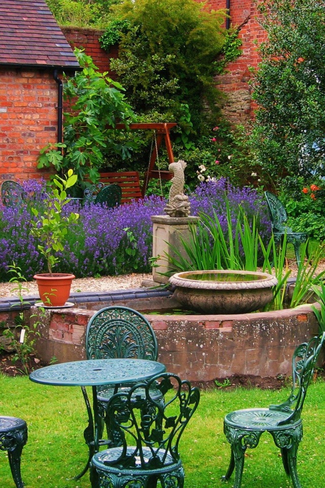 Garden At Dinham Hall Ludlow Shropshire