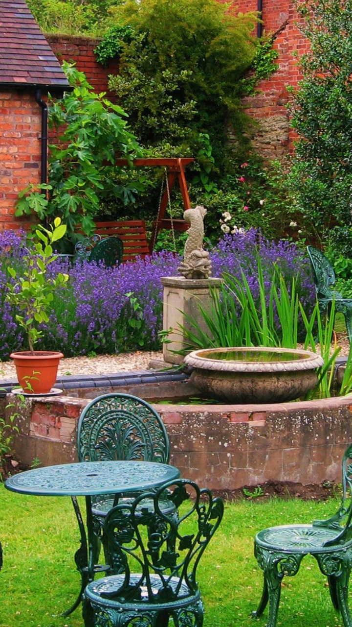 Garden At Dinham Hall Ludlow Shropshire