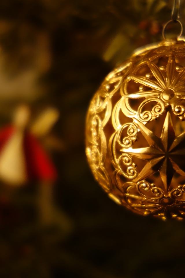 Golden Christmas Ball