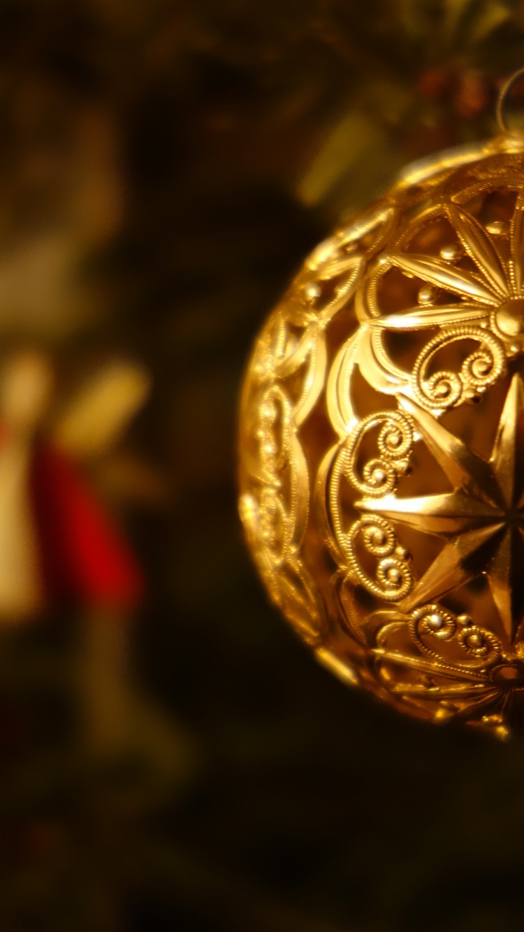 Golden Christmas Ball