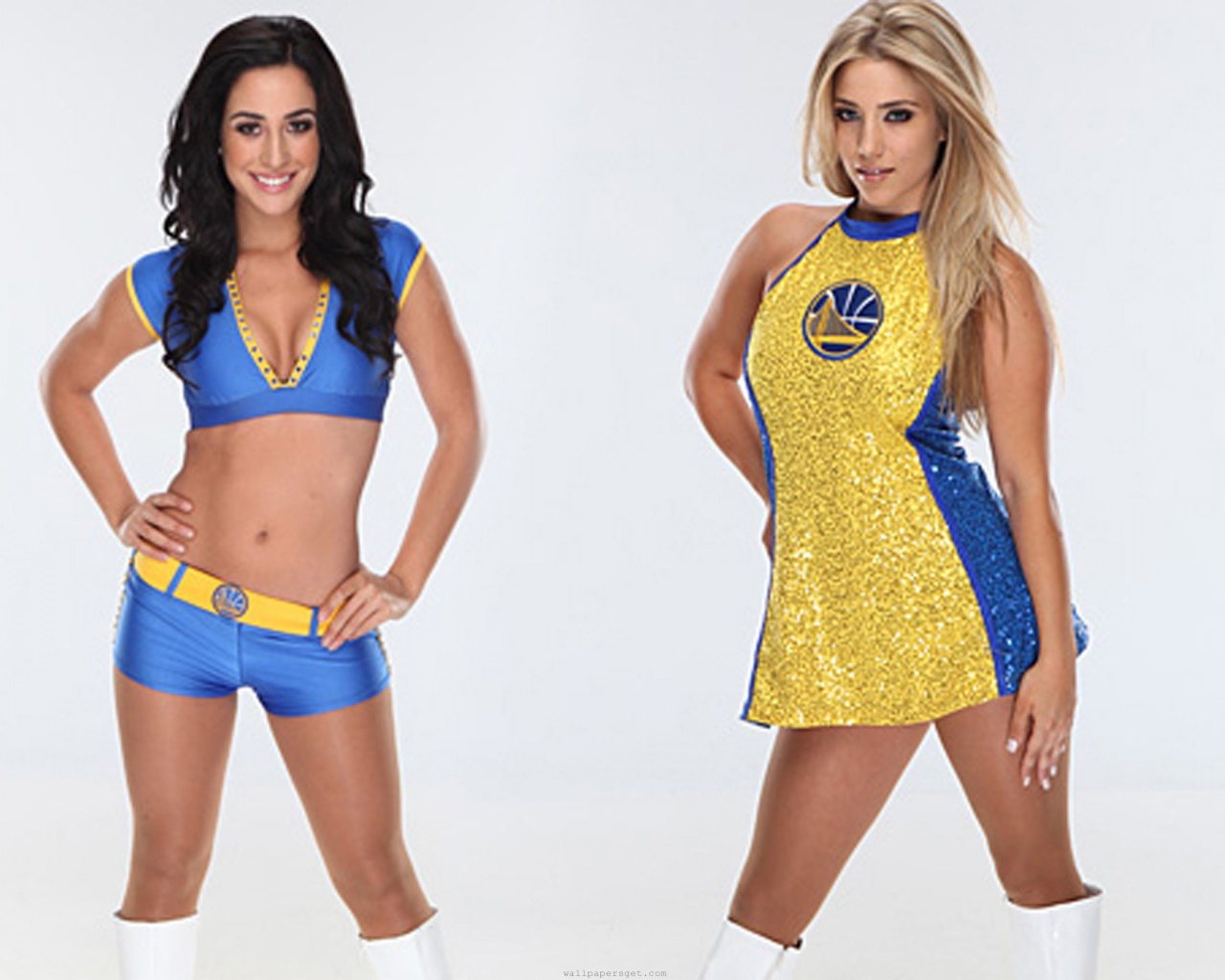 Golden State Warriors Nba American Basketball Amira And Casey Cheerleaders