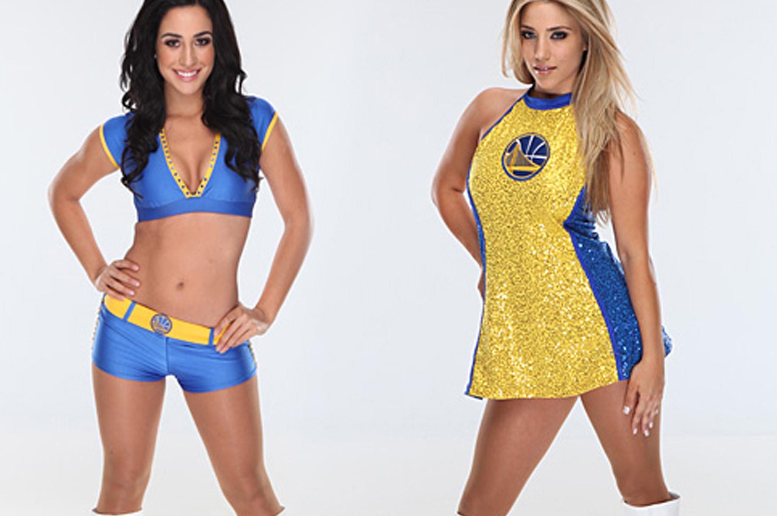 Golden State Warriors Nba American Basketball Amira And Casey Cheerleaders