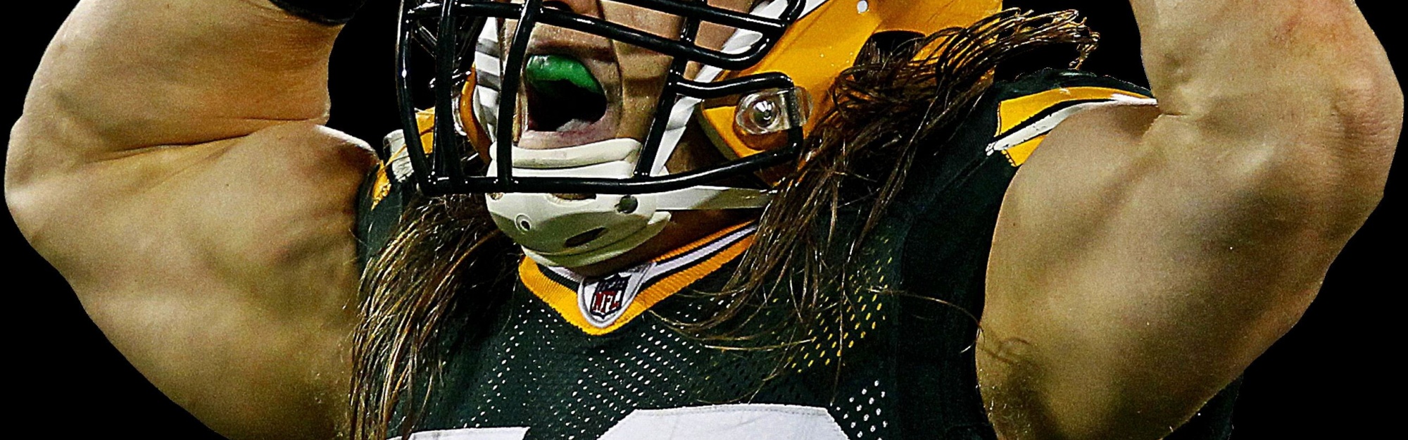 Green Bay Packers American Football Clay Matthews Flexing