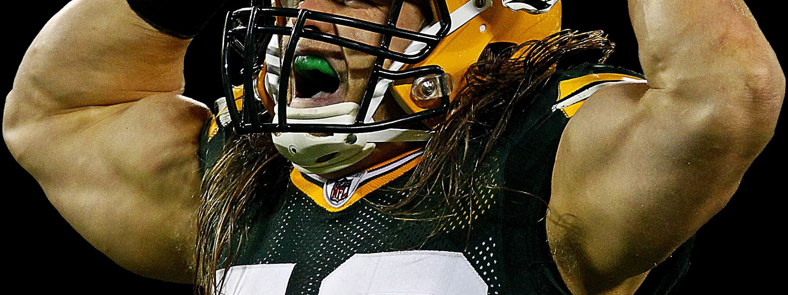 Green Bay Packers American Football Clay Matthews Flexing