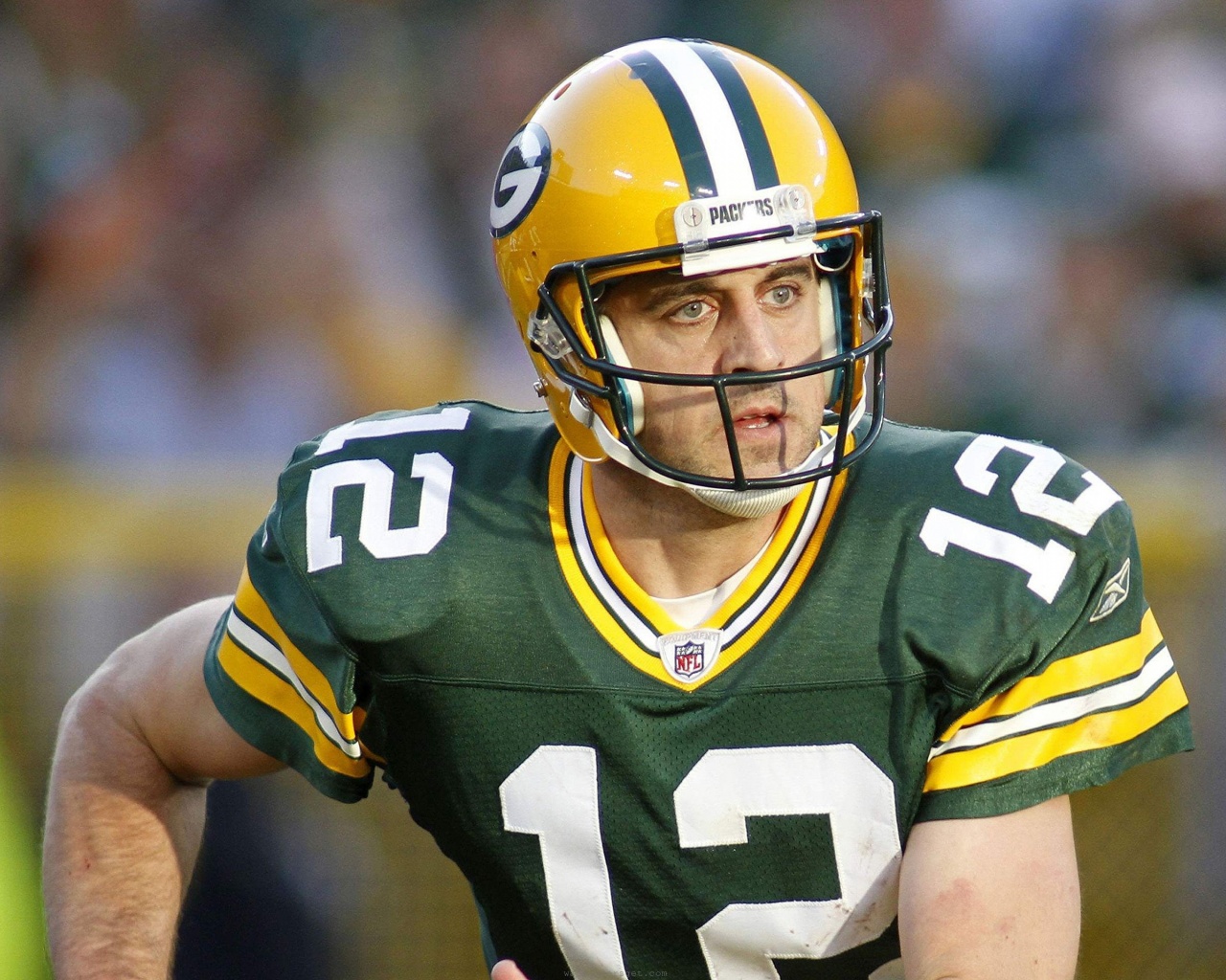 Green Bay Packers American Football Quarterback Aaron Rodgers