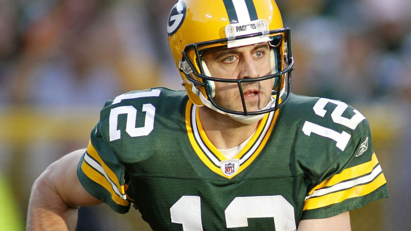 Green Bay Packers American Football Quarterback Aaron Rodgers