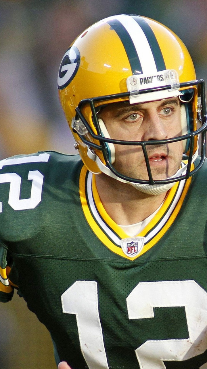 Green Bay Packers American Football Quarterback Aaron Rodgers