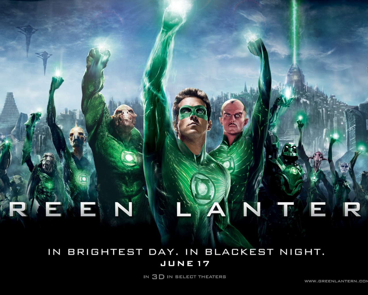 Green Lantern Movie Wallpaper Fists