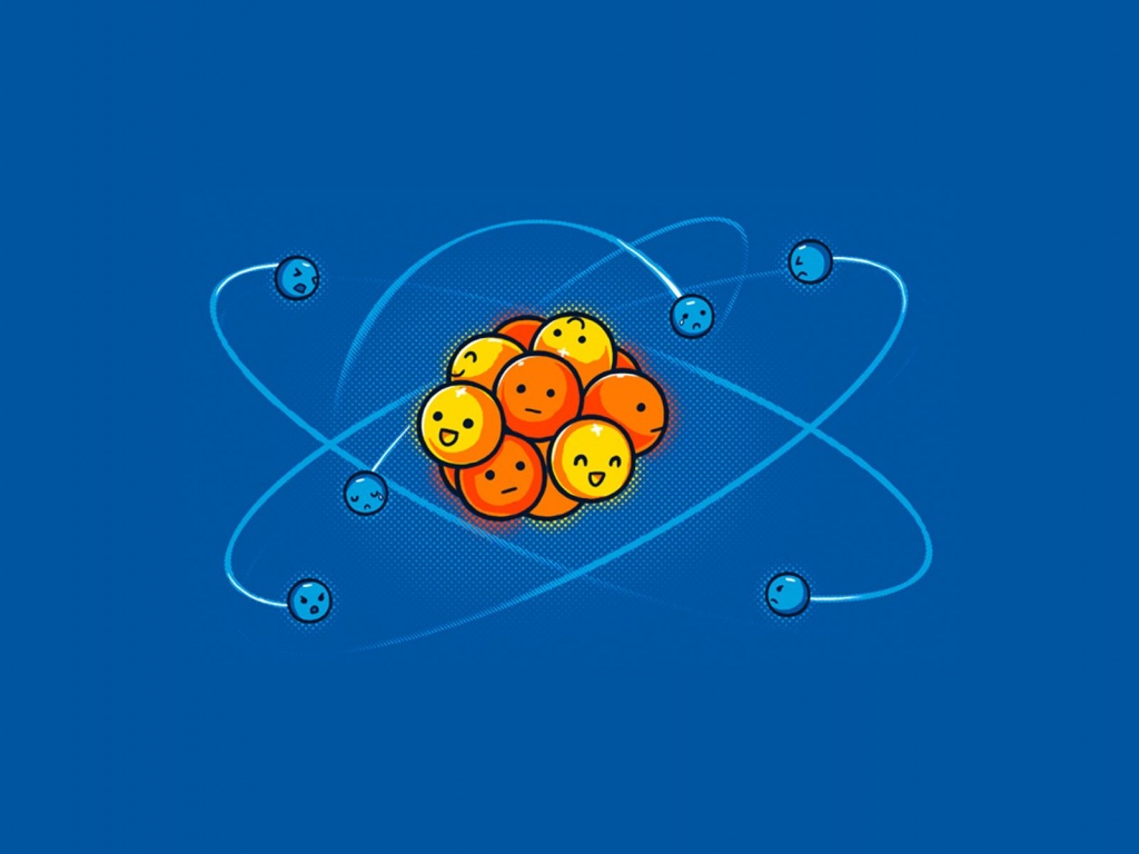 Happy Funny Sad Atom Chemistry