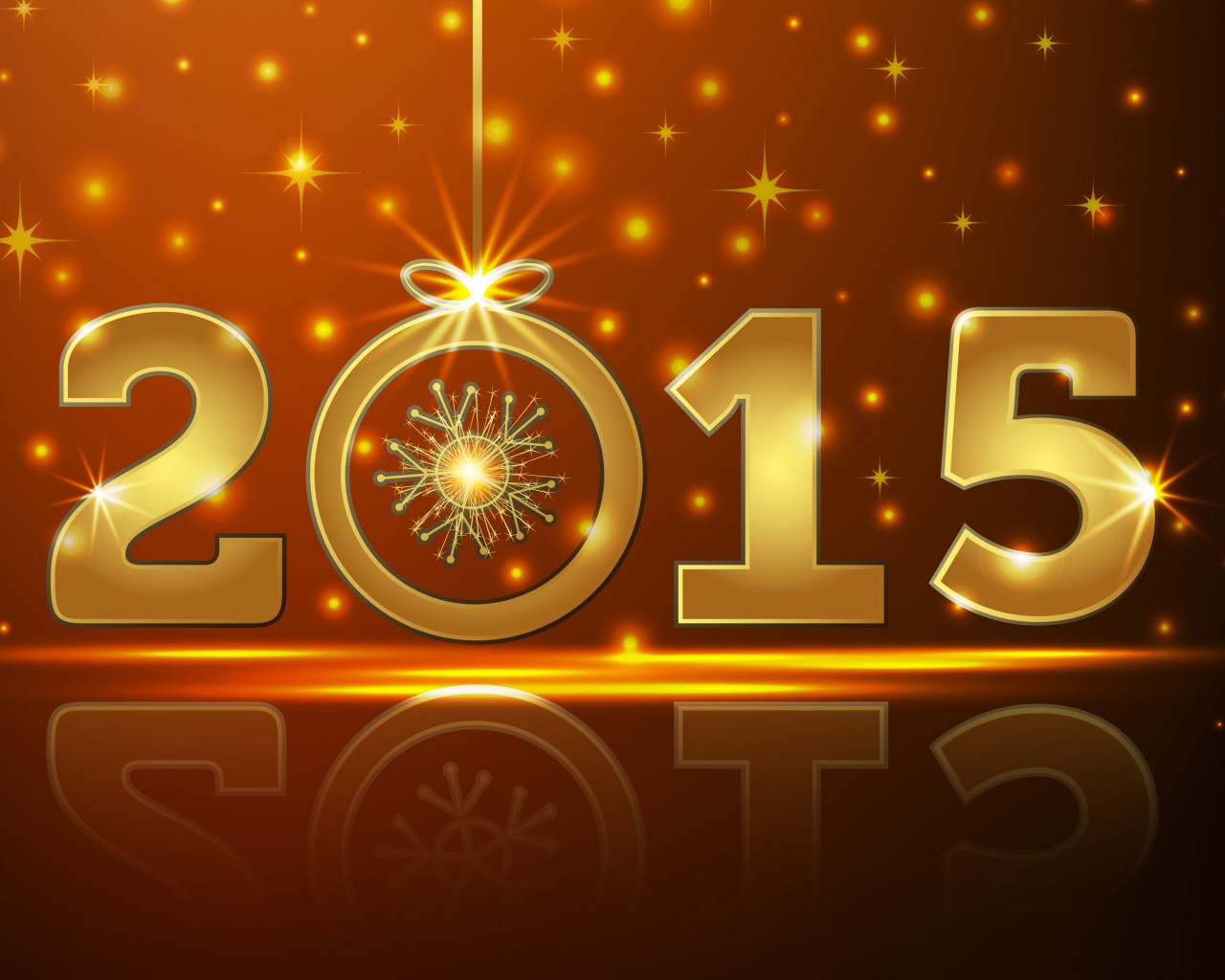 Happy New Year 2015 Gold