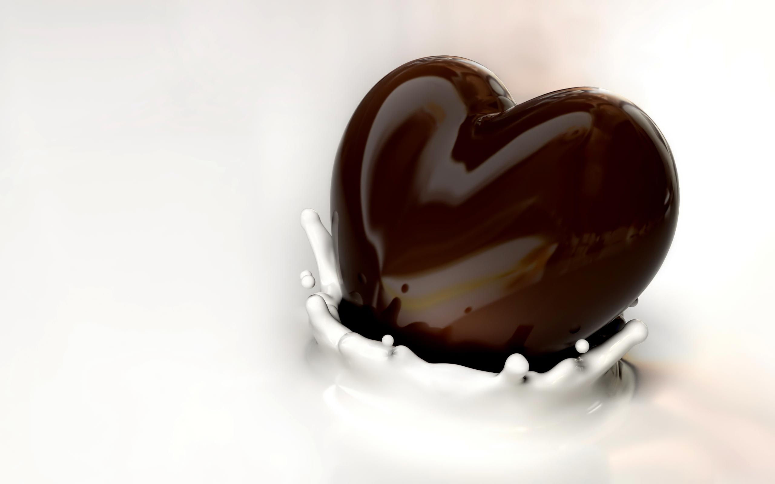 Heart Chocolate And Milk